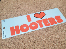 Hooters Restaurant I LOVE HOOTERS Reflective Bumper Sticker Decal - SHIPS FREE picture