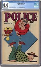 Police Comics #31 CGC 8.0 1944 4348026004 picture