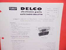 1961 OLDSMOBILE 88 98 STARFIRE UNITED MOTORS DELCO GM RADIO SERVICE MANUAL PB picture
