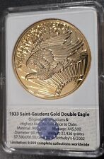 1933 saint-gaudens double eagle Replica Layered in 24k Gold picture