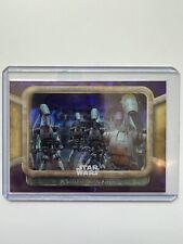 2024 Topps Star Wars Chrome Sapphire #5 A Squad of Droids Arrive Purple /125 picture