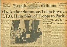 V J Day Surrender of Japan Hirohito Atom Bomb Made Nation Yield August 16 1945 picture
