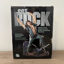2000 DC Sgt. Rock Cold-Cast Porcelain Hand Painted Statue W/ Sketch In Box picture