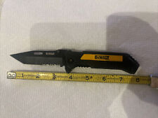 DeWalt Pocket Folding Knife Combo Edge Tanto Blade Belt Clip Liner Lock Grip picture