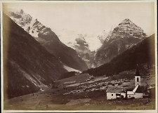 Italy, Tyrol, Corsa allo Stelvio, Monte Cristallo, vintage albumine print vint picture