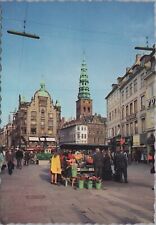 Postcard Denmark Copenhagen ~ Wonderful Flower Kiosk Yellow 4