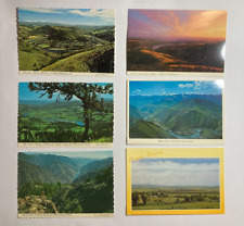 Lot of 6 Idaho Postcards: Kooskia, Lewiston, Riggins, Grangeville, Kamiah, Camas picture