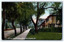 c1910 Homes Near St. James Park House Exterior Los Angeles California Postcard picture