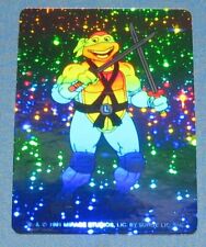 RARE Teenage Mutant Ninja Turtle Hologram LEONARDO 1991 Mirage Studio picture