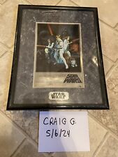 Vintage Star Wars Chrome Art 1994 In Original Plastic with COA picture