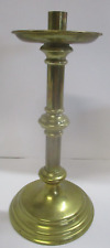 Vintage 331 Rostand Heavy Brass Candlestick Candle Holder Engraved picture