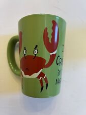 Lazy One CRABBY IN THE MORNING Green Red Mug Cup 14oz., Copy 2009,  picture