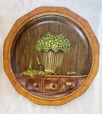 TamSan Designs ~Vintage~ Hand Painted~ French~ Herbs~ Collectable Plate ~Signed picture