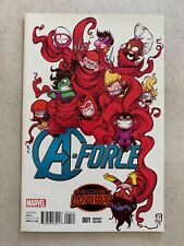 A-FORCE #1 SKOTTIE YOUNG VARIANT COVER KEY SINGULARITY CAMEO, NM- 1ST PRINTING picture