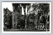 Gardiner ME-Maine, Christ Church, Religion, Antique Vintage Souvenir Postcard picture