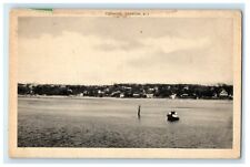 1947 Boat and Cottages, Tiverton, Rhode Island RI Vintage Posted Postcard picture