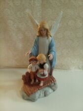 Home Interior Homco 1995 Guardian Angel Porcelain Figurine Gift Collector Angels picture