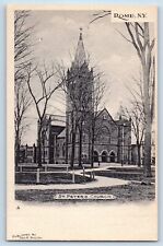 Rome New York Postcard St Peter Church Exterior View Trees 1905 Vintage Unposted picture