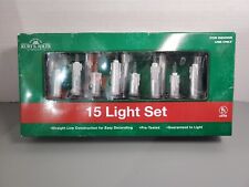 Kurt Adler Triple Candle Clip-On String Silver 15 Lights Set Christmas Tree 2008 picture