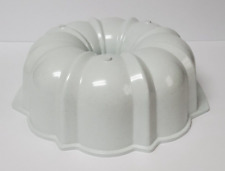 Nordic Ware Bundt Pan White 10 Inch Microwave Use Vintage Tube Pan picture