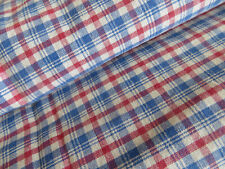 Antique Duvet Cover  Kelsch  Check Linen Blue  Red and White Bedding Vintage picture