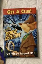 Walt Disney The Great Mouse Detective Get a Clue Movie Pin Pinback Button picture