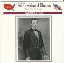 1995 Atlas, Civil War Cards, #29.02 1860 Presidential Election, Abe Lincoln picture
