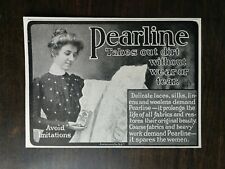 Vintage 1901 Pearline Washing Soap Avoid Limatations Original Ad picture