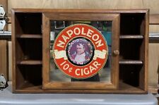 Napoleon Cigar 1974 Solid Wood Advertising Cabinet Storage Powell & Goldstein picture