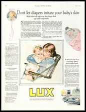 1923 LUX Detergent for Baby Laundry Nursery Decor Orig Vtg PRINT AD picture