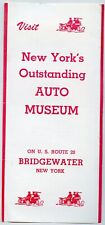 Vintage brochure - AUTO MUSEUM Route 20 Bridgewater NY New York picture