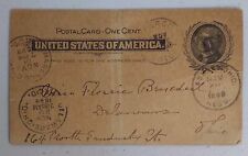 1899 Postcard from Fargo, Ohio to Delaware, Ohio to Flossie Benedict picture