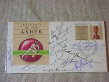 Cricket Souvenir First Day of Issue Envelope with Signatures 1982 picture