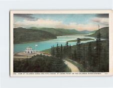 Postcard View of Columbia Gorge & Vista House Crown Point Columbia River Highway picture
