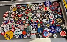 vintage 1972 political pins lot picture