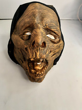 2007 Scary Lifelike Brown /Black Skull Mask By Mario Chiodo Studios 10