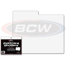 New (40 ct) BCW Postcard Dividers-White picture