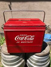 Vintage 1950's Coca Cola Picnic Ice Chest Cooler Progress Refrigerator Co. picture