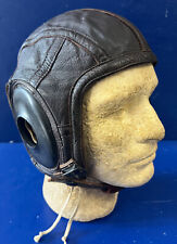 US NAVY TYPE AN-6540-2L  LEATHER FLYING HELMET picture