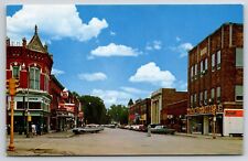 Grinnell IA Iowa Fourth Street Grinnell College Home Postcard Vintage picture