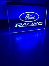 FORD RACING NEW LED NEON BLUE LIGHT SIGN 8x12 picture