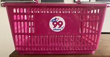 99 CENTS ONLY STORES HAND BASKET- Pink 🛒- RARE picture