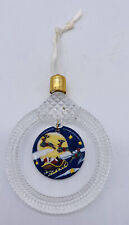 Princess House Crystal Porcelain Christmas Ornament To All a Good Night Santa  picture