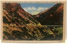 Stillman Memorial Bridge Parleys Canyon US 40 Salt Lake City Utah Vtg Potcard picture