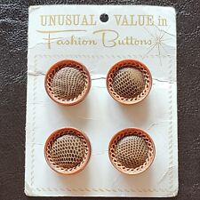 Vintage Buttons Unusual Value Fashion Snake Skin Like Detail Funky Chunky Art picture