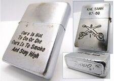 Vietnam Khe Sanh 67-68 Double Sides Zippo 1971 Fired Rare picture
