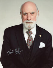 VINT CERF SIGNED 8x10 PHOTO CREATOR FATHER OF THE INTERNET PIONEER BECKETT BAS picture