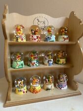 Y2K Limited Edition Winnie The Pooh Snowglobe 12 piece Collection With display picture