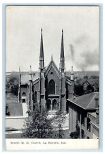 1908 Trinity M.E. Church La Fayette Indiana IN Antique Posted Postcard picture