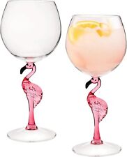 Supreme Housewares Durable Acrylic Plastic Stem Wine Glasses, Set of Flamingo picture